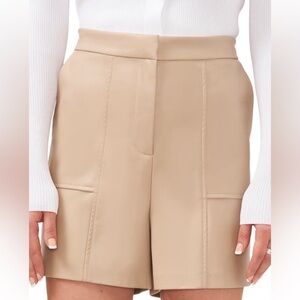 Brand New! $89 Halogen Faux Leather and Suede Short 2x